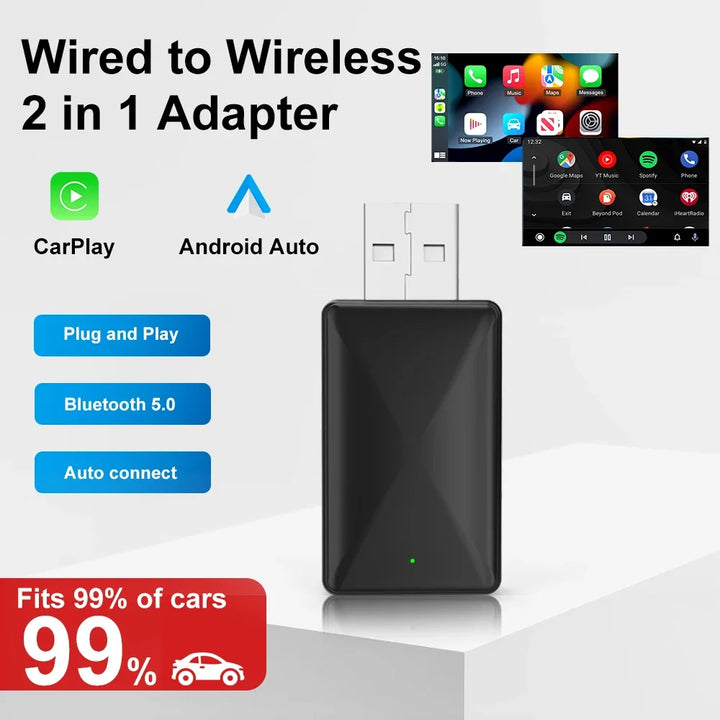 CarPlayX™ Wireless AI Box für Android Auto USB