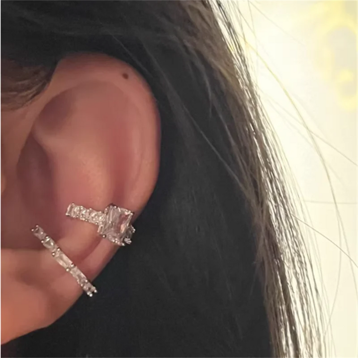 Women’s Crystal Ear Cuff – No Piercing Clip Earrings