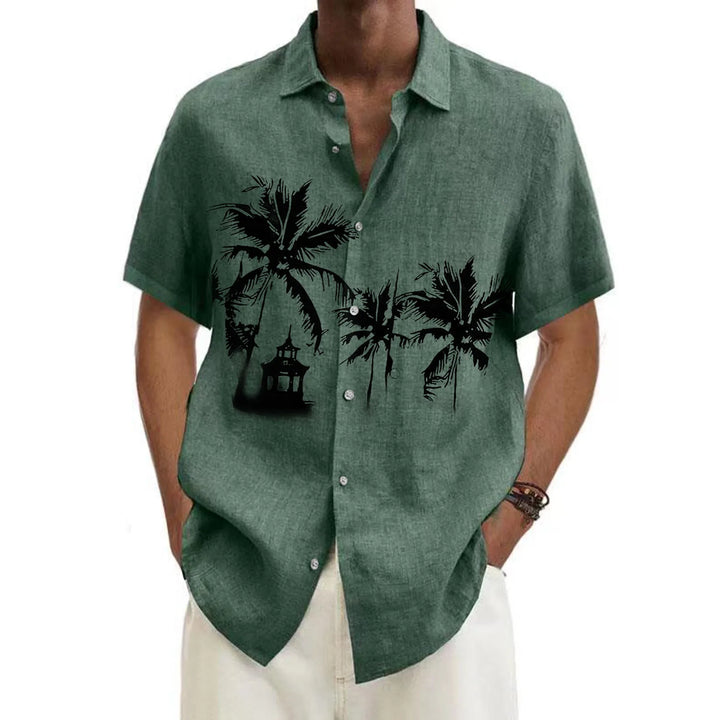 Hawaiian Shirts For Men Short Sleeve Tops New Coconut Treeo Graphic 3d Shirt Fashion Streetwear 5XL Summer Clothing Men's Blouse