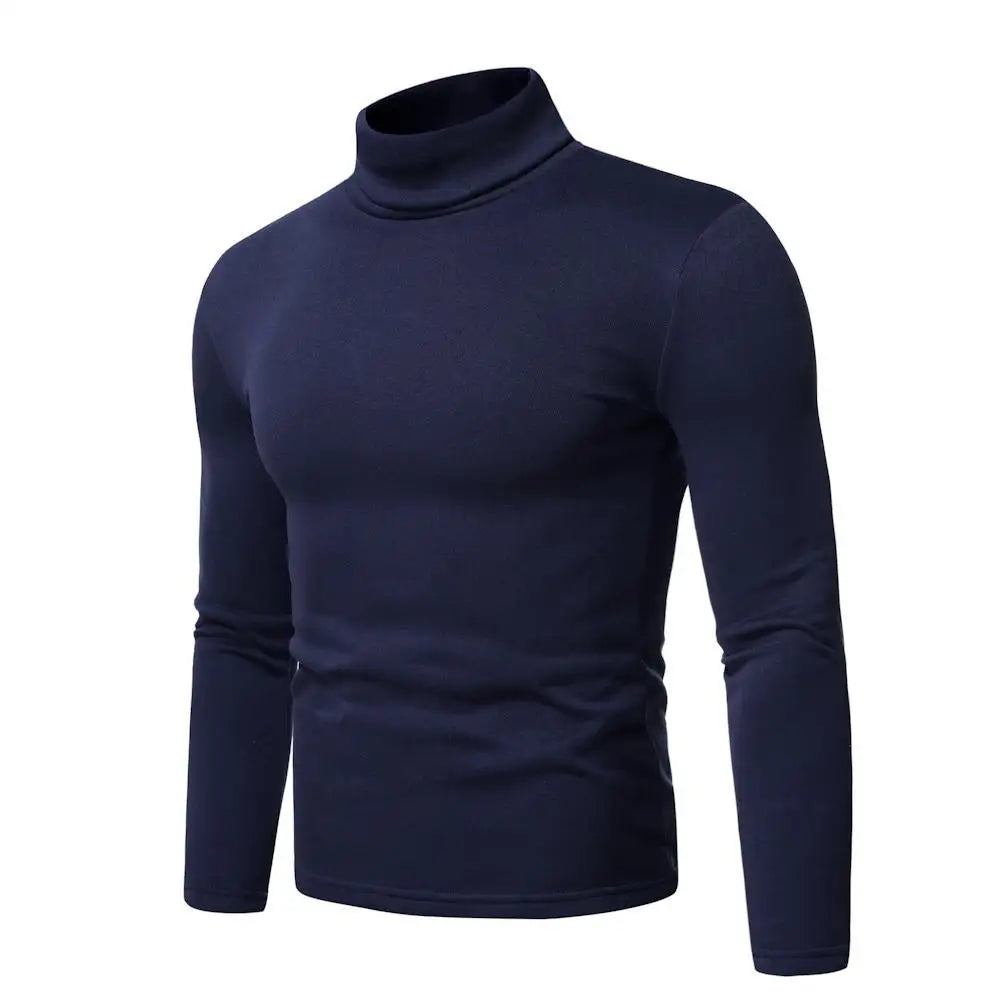 Men Turtleneck Sweater Design Long Sleeve Shirt top
