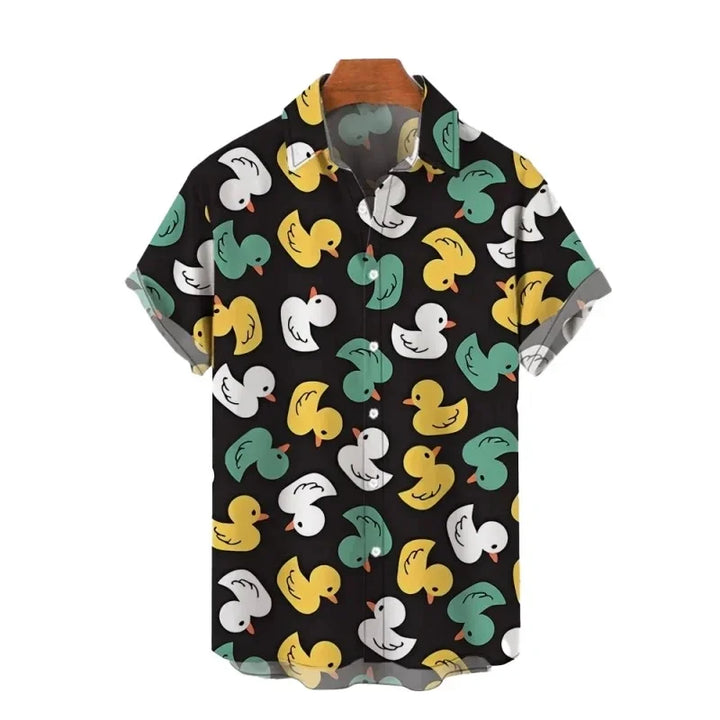 Men’s Hawaiian Beach Shirt – Oversized Short Sleeve