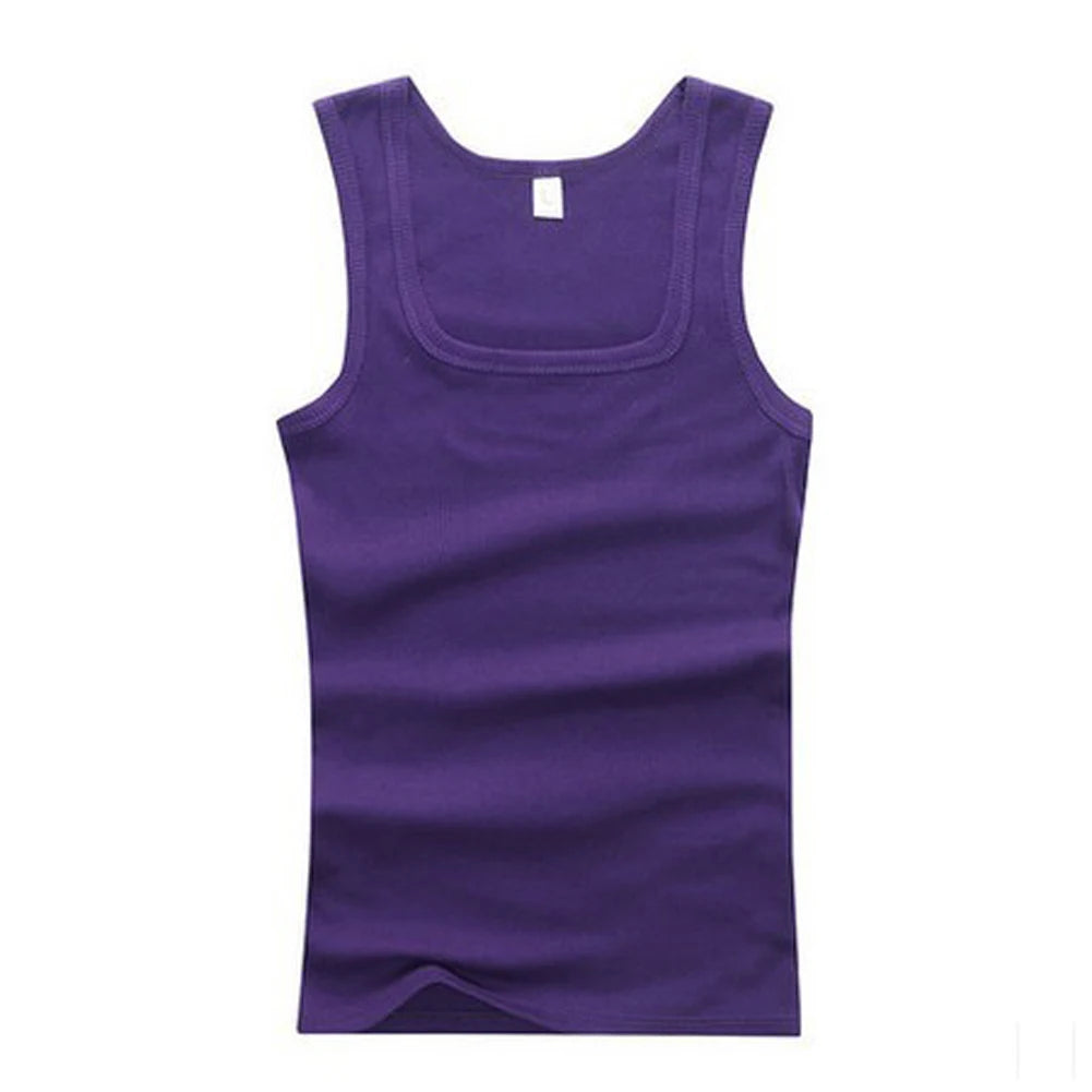 2024 Men’s Cotton Tank Top – Sleeveless Sports Vest, Quick Drying