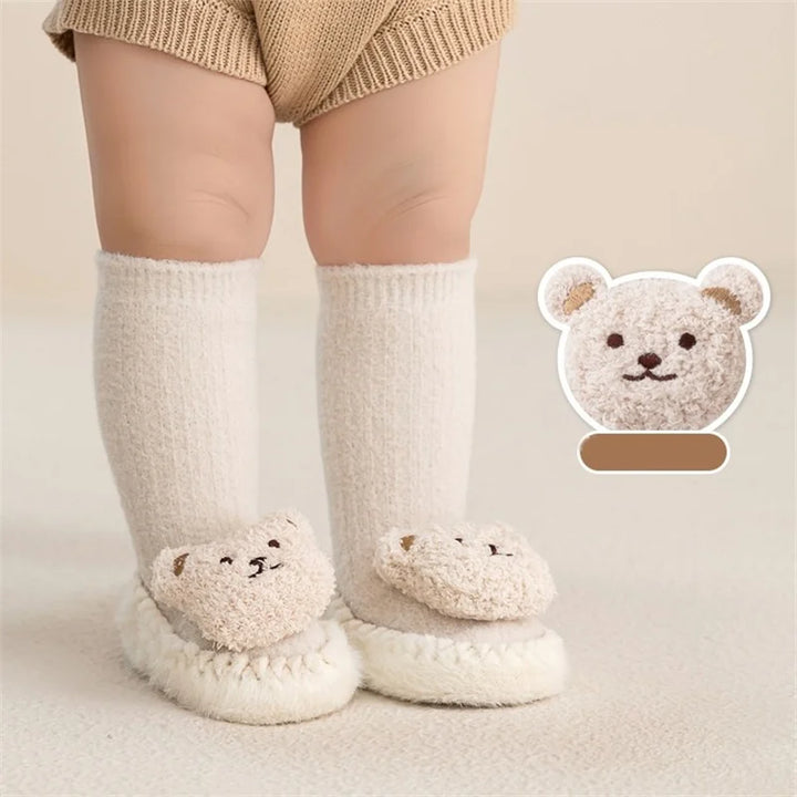 SnugSole™ Baby-Laufsocken – Dickes Samt
