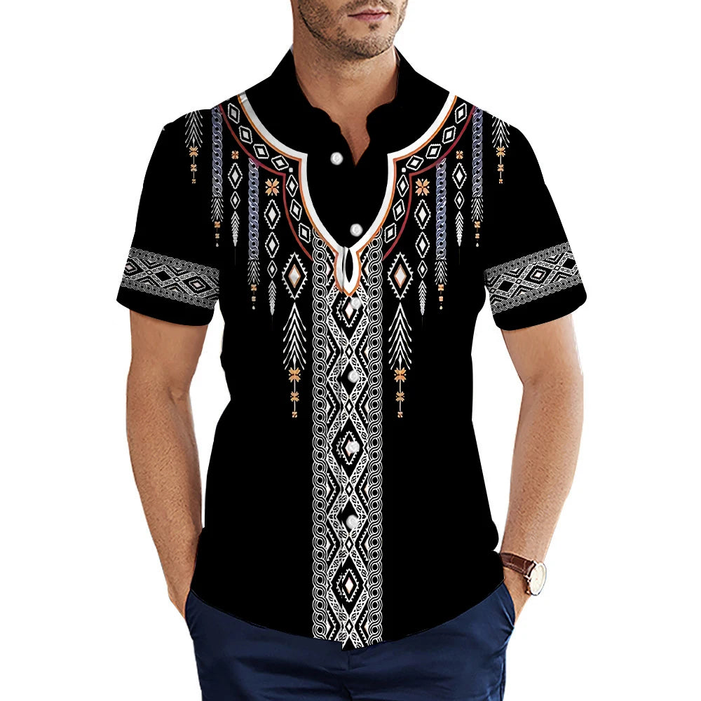 Men's Shirt Summer Casual Fashion Short Sleeved Shirt For Men Loose Breathable Hawaiian Shirt Man Casual Men's Clothing Top