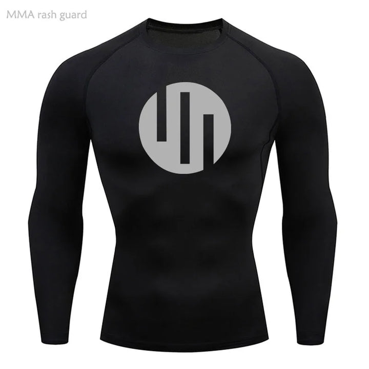 Men's Compression Shirts Long Sleeve Workout Gym T-Shirt Running Top Cool Dry Sports Baselayer Undershirts Sun Protection Skin