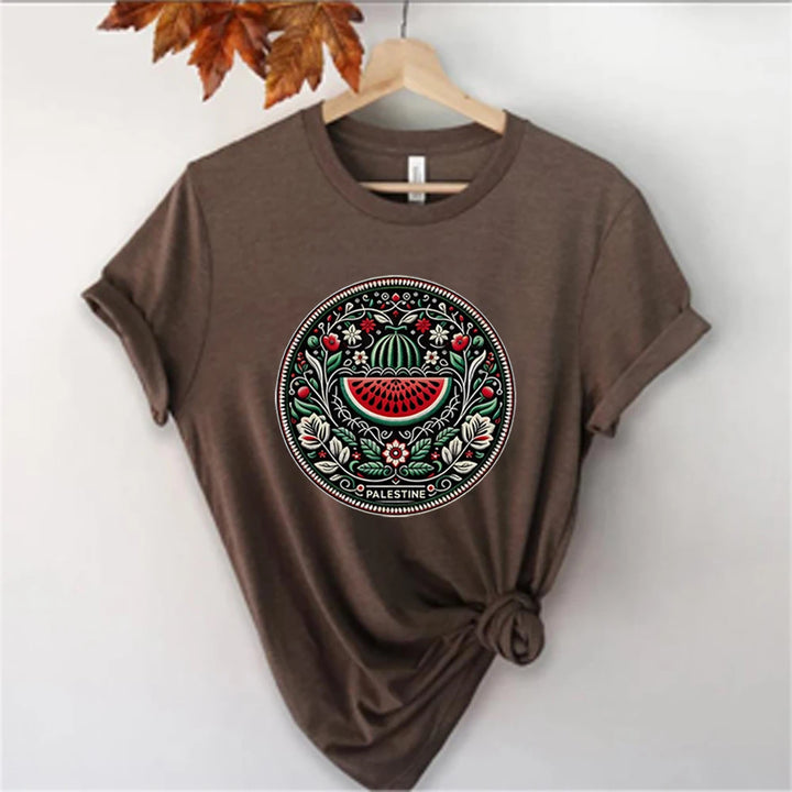 Watermelon Shirts Fruit Shirt Human Rights Tee Protest Tshirt Trendy Aesthetic Clothes Unisex Short Sleeves Top