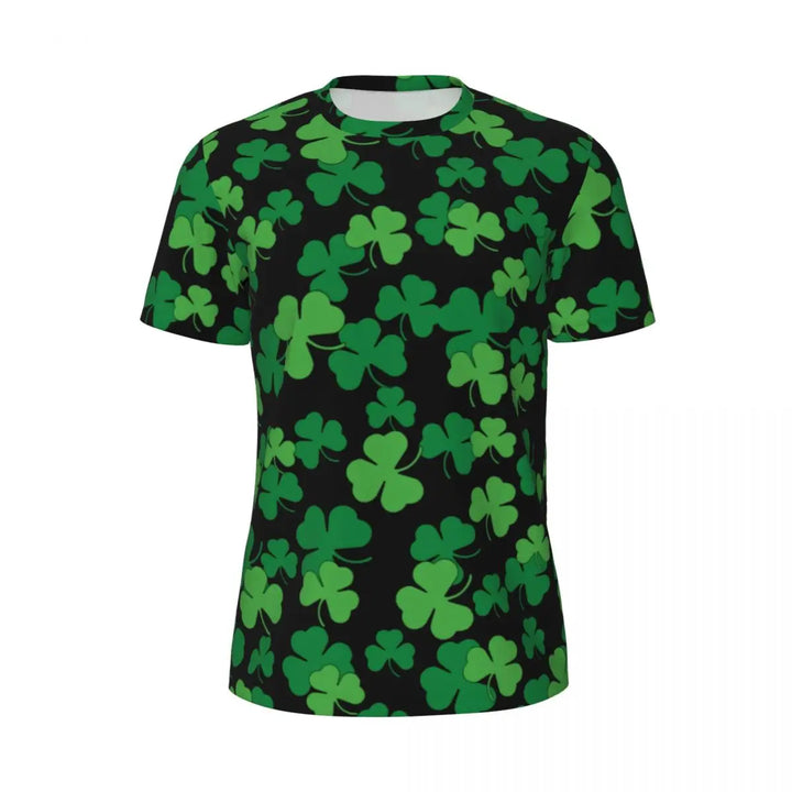 Sportswear T Shirt For Man Irish St Patricks Day T Shirts Hippie Green Plaid Summer Tees O Neck Streetwear Design Clothing Gift