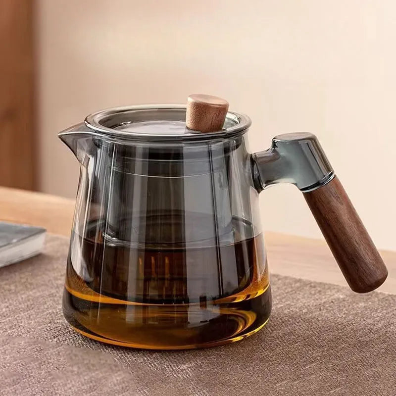 TeaLuxe™ Glas-Teekanne mit Teetassen