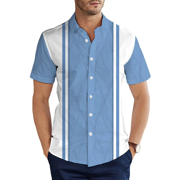 Men's Shirt Summer Casual Fashion Short Sleeved Shirt For Men Loose Breathable Hawaiian Shirt Man Casual Men's Clothing Top