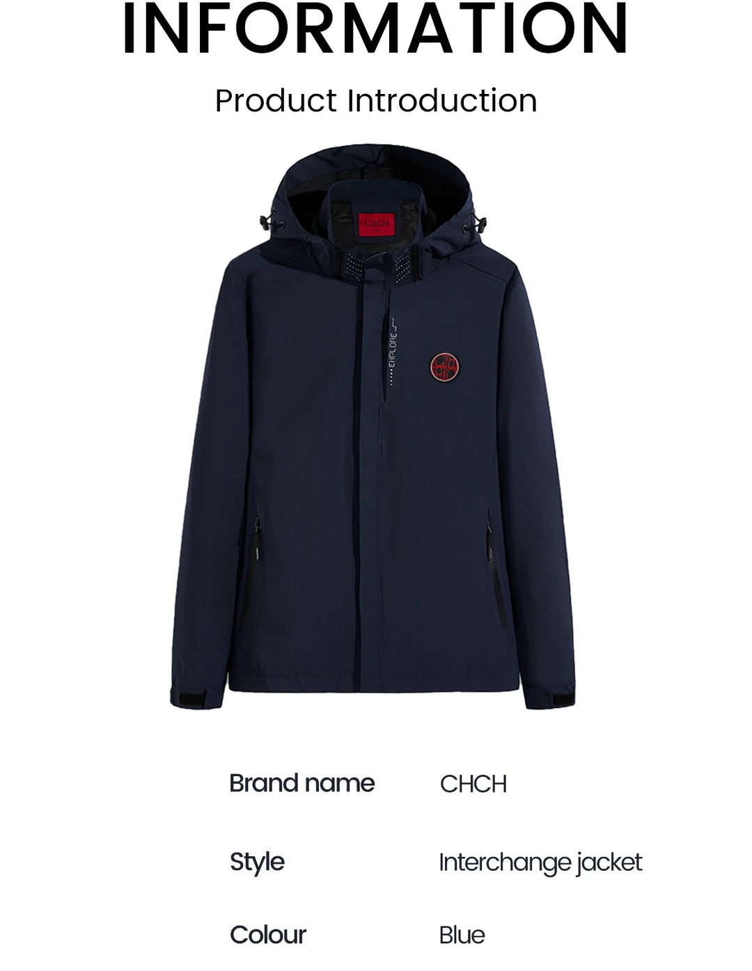 Unisex Interchange Outdoor Jacket – Lightweight Spring Mountaineering Zip Coat