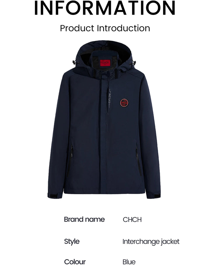 Unisex Interchange Outdoor Jacket – Lightweight Spring Mountaineering Zip Coat