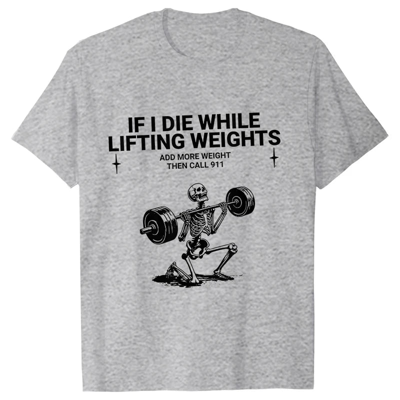Gym Workout T-shirts for Men Clothing Funny Weightlifting Tshirts Short Sleeve Tops Clothes Fitness Exercise Tee Shirts Homme