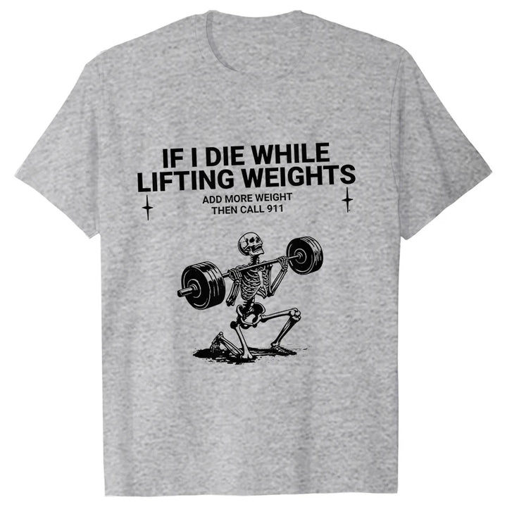 Gym Workout T-shirts for Men Clothing Funny Weightlifting Tshirts Short Sleeve Tops Clothes Fitness Exercise Tee Shirts Homme