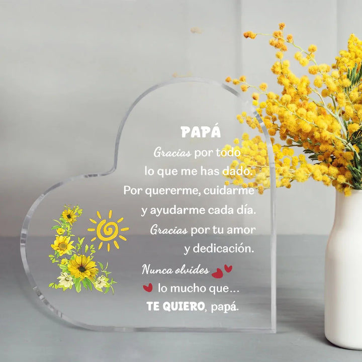 Acryl-Andenken für spanische Väter