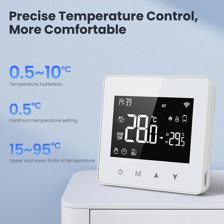 Tuya™ Smart-Thermostat für Wasser- und Gasheizkessel