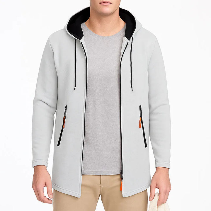 Men Sweatshirts Casual Hooded for Men with Zip Pockets Full Zip Long Sleeve Sweatshirt Sports Hooded Jacket Oversize Outerwear