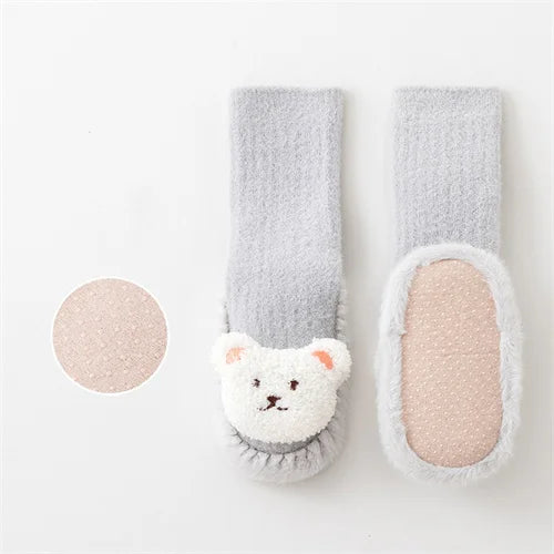 SnugSole™ Baby-Laufsocken – Dickes Samt