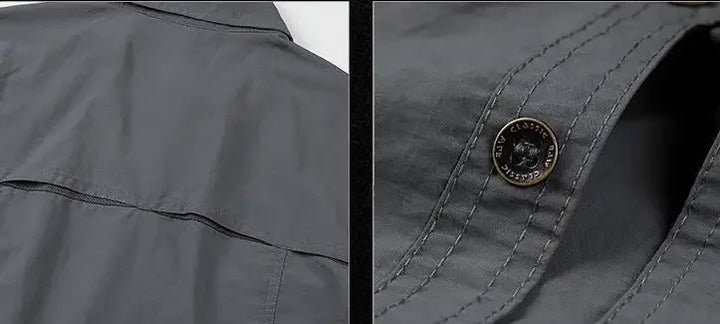 New Summer Male Thin Breathable Comfortable Cargo Shirts Men Outdoor Long sleeves Quick Drying Waterproof Tooling Shirts 5XL
