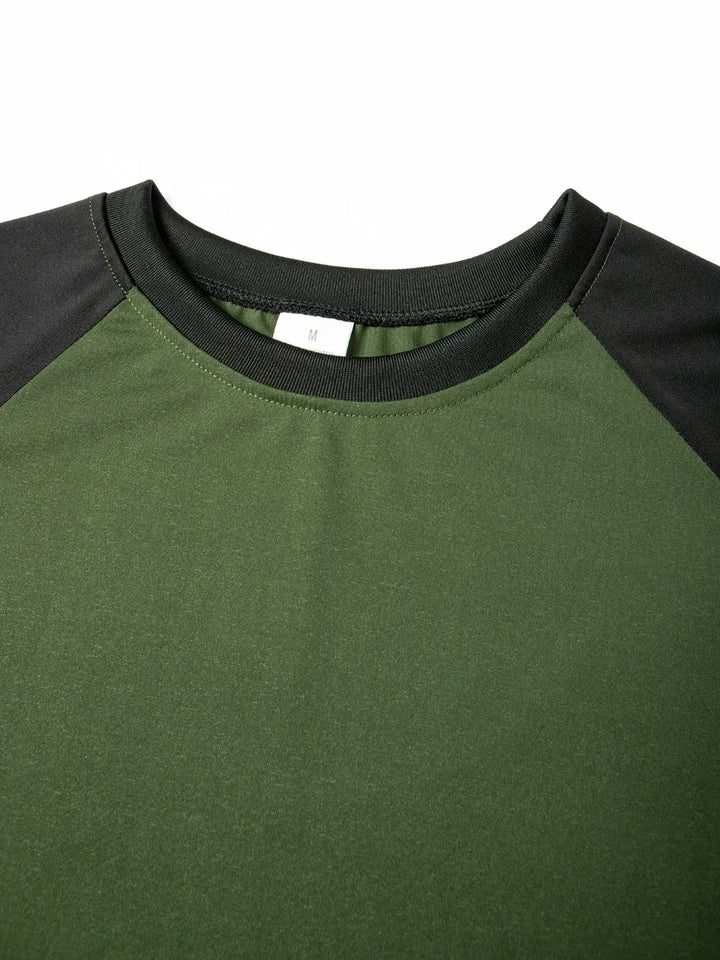 T Shirt for Men O-neck Casual Long Sleeve T-shirts Solid Color Men's Clothing Full Length Sleeve for Spring Summer Undershirts