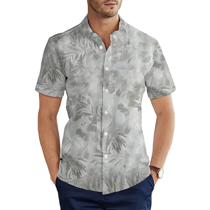 Men's Shirt Summer Casual Fashion Short Sleeved Shirt For Men Loose Breathable Hawaiian Shirt Man Casual Men's Clothing Top