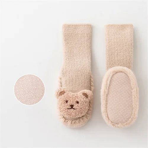 SnugSole™ Baby-Laufsocken – Dickes Samt