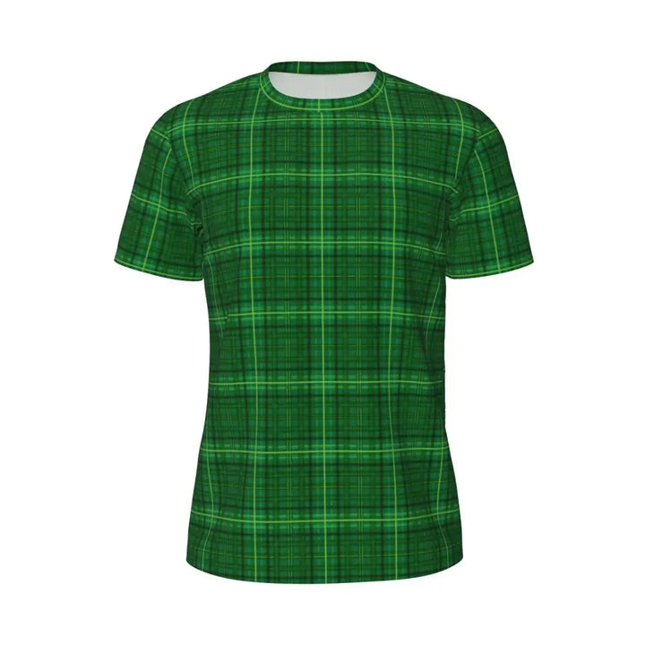 Sportswear T Shirt For Man Irish St Patricks Day T Shirts Hippie Green Plaid Summer Tees O Neck Streetwear Design Clothing Gift