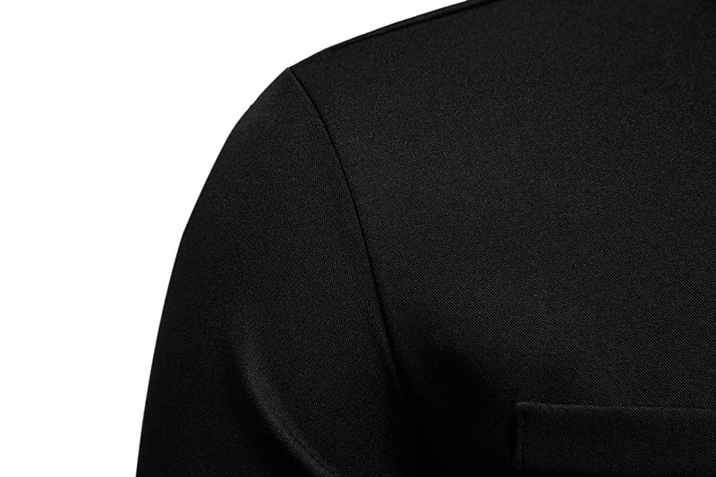 2025 Spring New Men Shirt Chinese Style Clothing Slim Fit Long Sleeves Shirt Camisa Social Office Wear Mandarin Collar Shirt