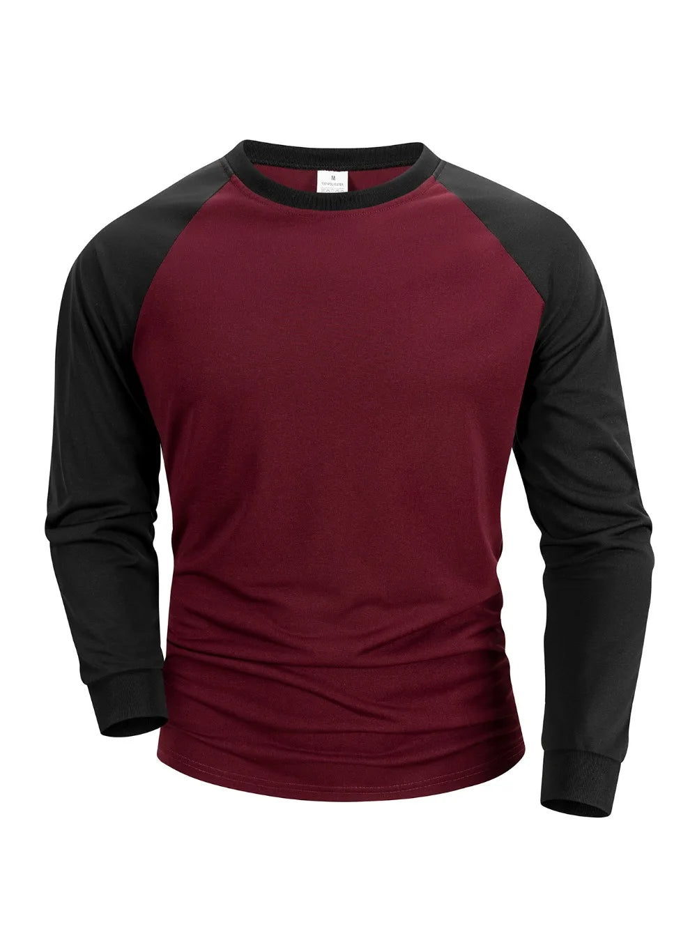 T Shirt for Men O-neck Casual Long Sleeve T-shirts Solid Color Men's Clothing Full Length Sleeve for Spring Summer Undershirts