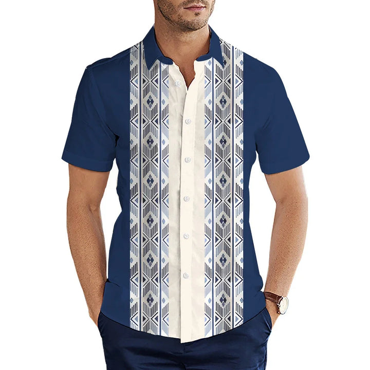 Men's Shirt Summer Casual Fashion Short Sleeved Shirt For Men Loose Breathable Hawaiian Shirt Man Casual Men's Clothing Top