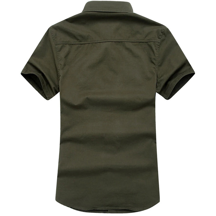 Spring Summer Men's Tactical Shirts Outdoor Men Cotton Shorts Sleeve Military Shirts Fashion Men Button Hiking Work Shirts