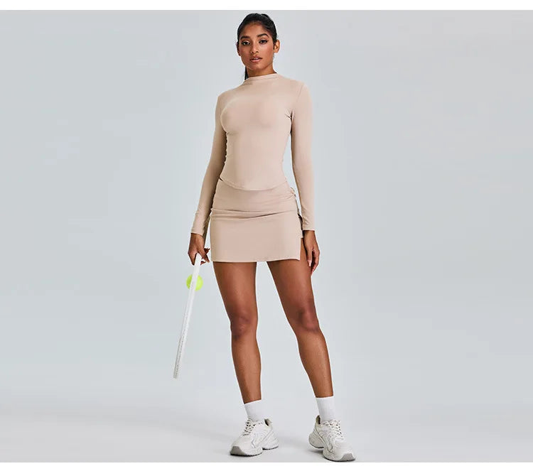 Yoga Shirts For Women Long Sleeve Fitness Long Sleeve Running Gym Clothes Workout Dry Fit Breathable High Elastic Sports Top