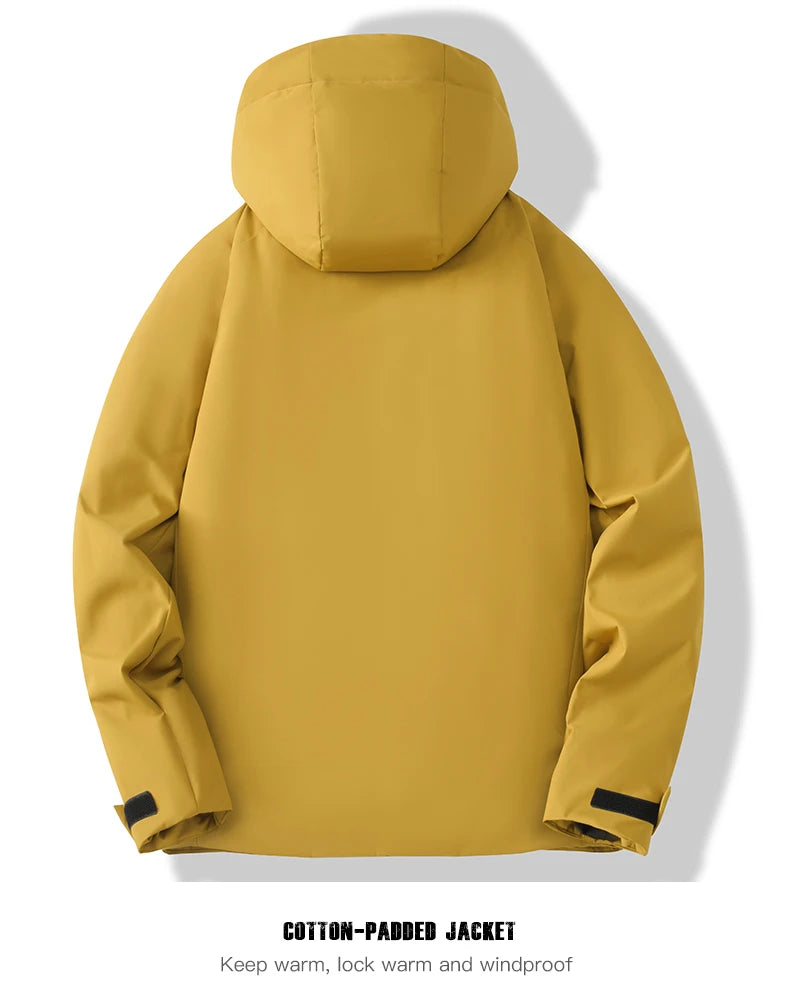 JNLN Unisex Waterproof Fleece Jacket – Windproof Thermal Coat for Hiking, Skiing & Outdoor Activities