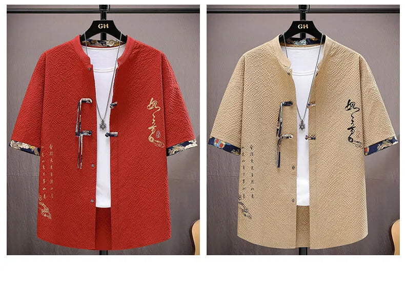 طقم قميص وشورت رجالي كاجوال - صيف 2025