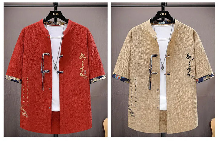 طقم قميص وشورت رجالي كاجوال - صيف 2025