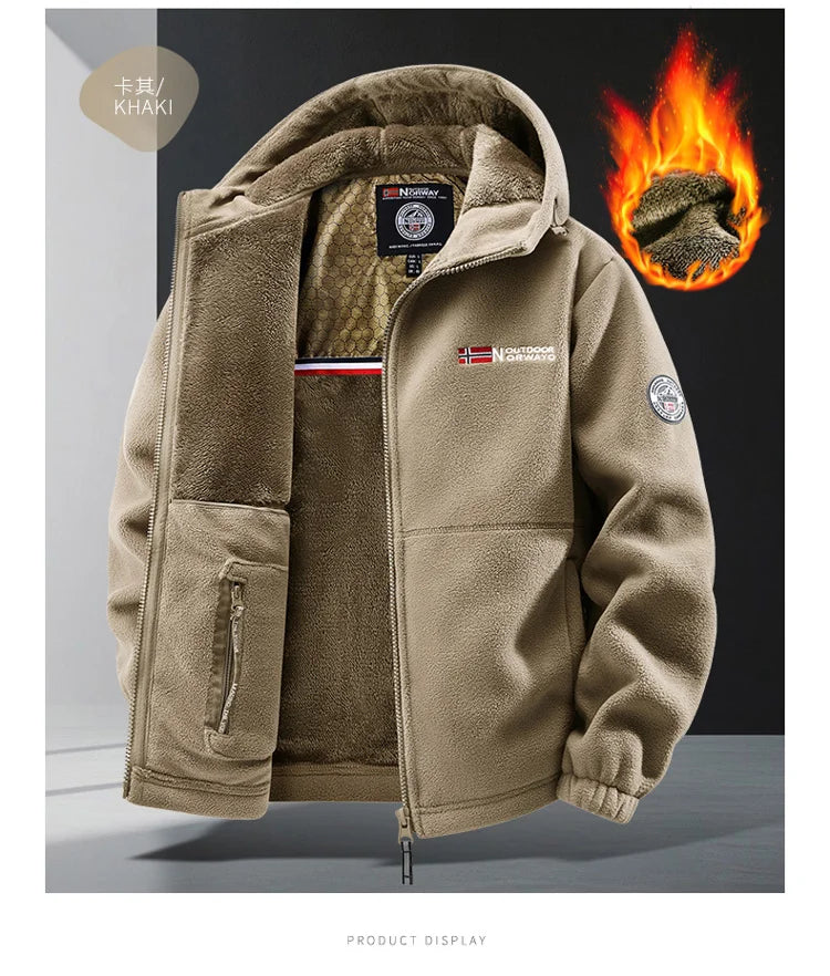 Men’s Hooded Outdoor Jacket – Versatile Autumn & Winter Wear