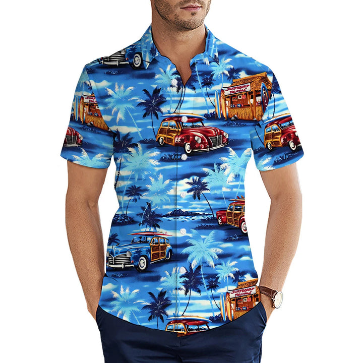 Men's Shirt Summer Casual Fashion Short Sleeved Shirt For Men Loose Breathable Hawaiian Shirt Man Casual Men's Clothing Top