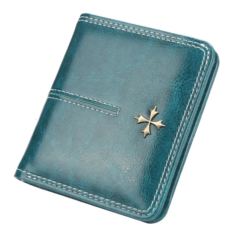 Women’s PU Leather Wallet – Small Coin Card Holder Short Clutch Purse
