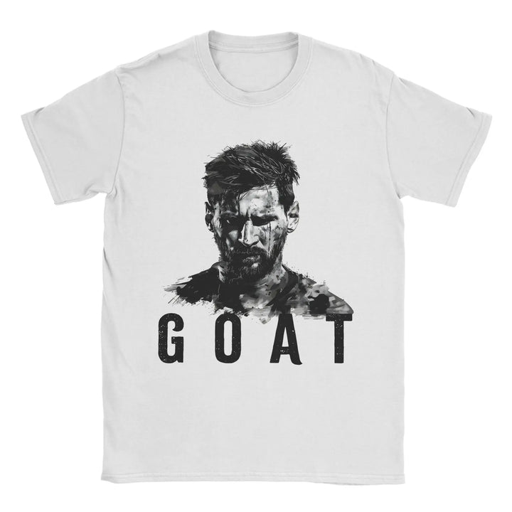 Men T-Shirts Football Messis Leisure Cotton Tee Shirt Short Sleeve  T Shirts Round Neck Clothing Unique