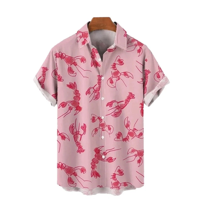 Men’s Hawaiian Beach Shirt – Oversized Short Sleeve