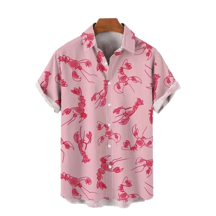 Men’s Hawaiian Beach Shirt – Oversized Short Sleeve