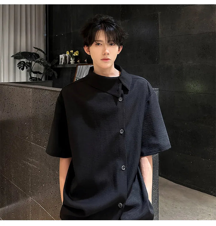 New short sleeve Shirts Men fashion Casual Shirts Personalized Design Lightweight Henley Beach Shirts Hawaiian Shirts Men