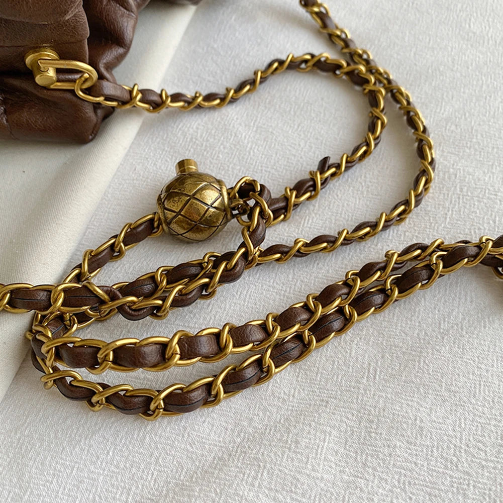 Damen-Umhängetasche aus PU-Leder, Hobo-Tasche