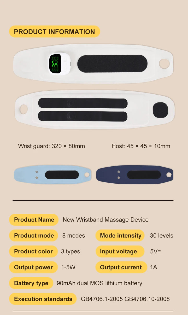 VitaWrist™ Massagegerät zur Linderung von Müdigkeit