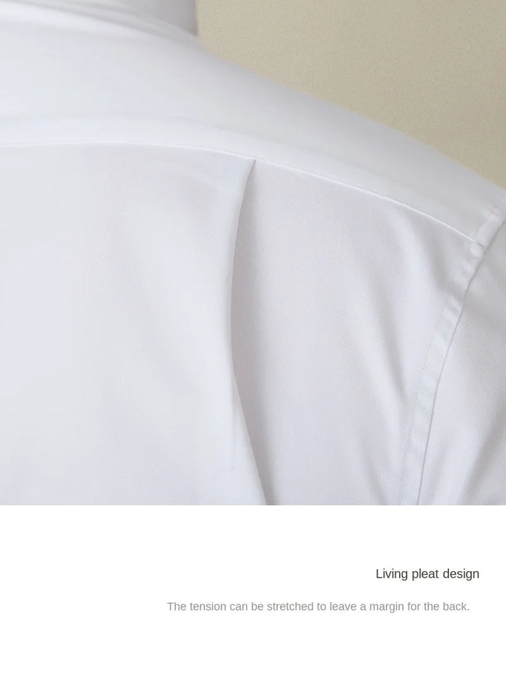 Business Non-ironing Long-sleeved Shirt British All-match Slim-fit Workplace Three-proof Skin-friendly Breathable Shirt Trendy