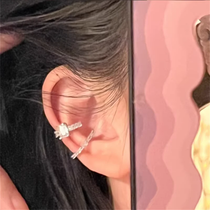 Women’s Crystal Ear Cuff – No Piercing Clip Earrings