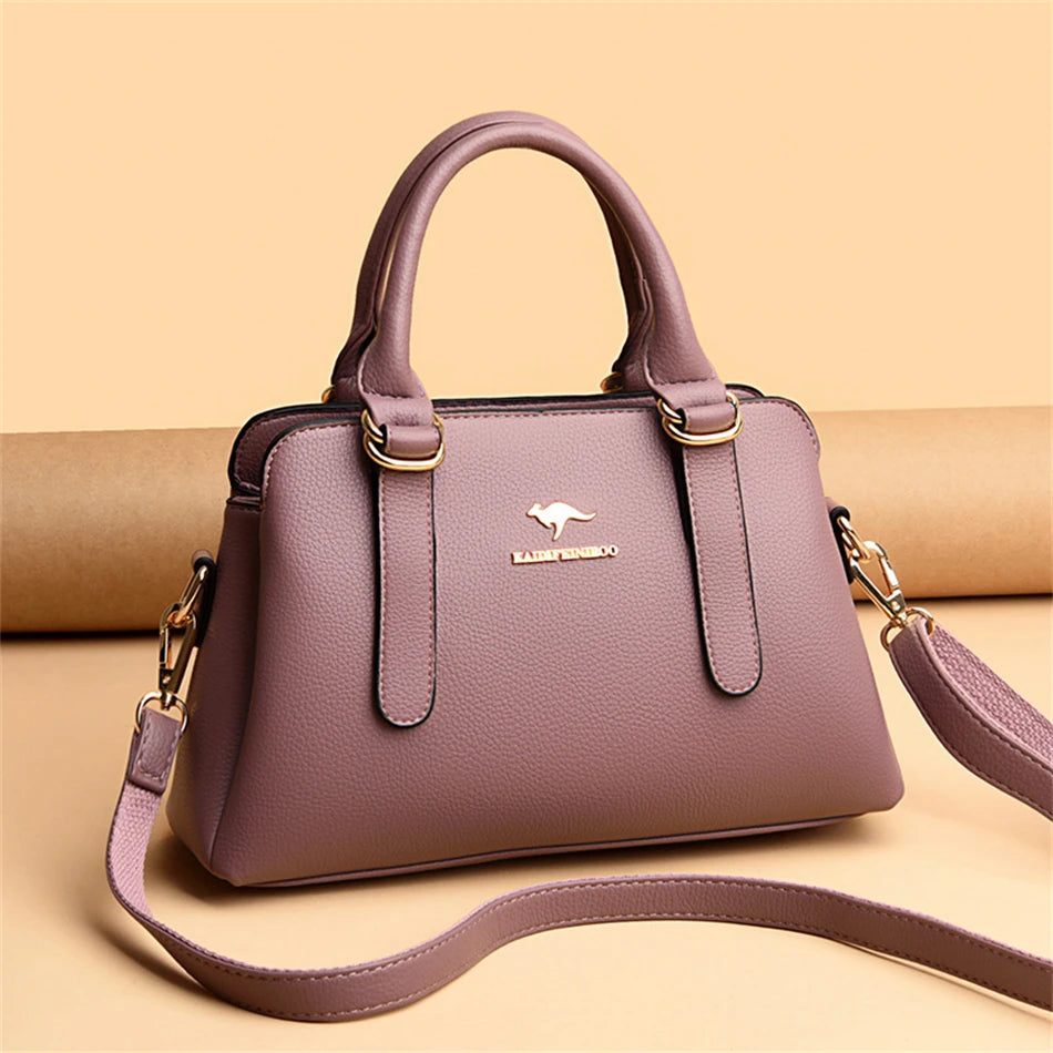 Luxury Women’s PU Leather Shoulder Bag – Designer Messenger Handbag