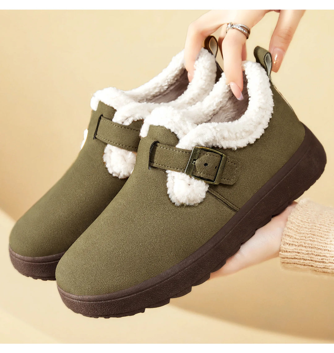 Women’s Winter Ankle Boots with Fur – Warm & Casual 2025