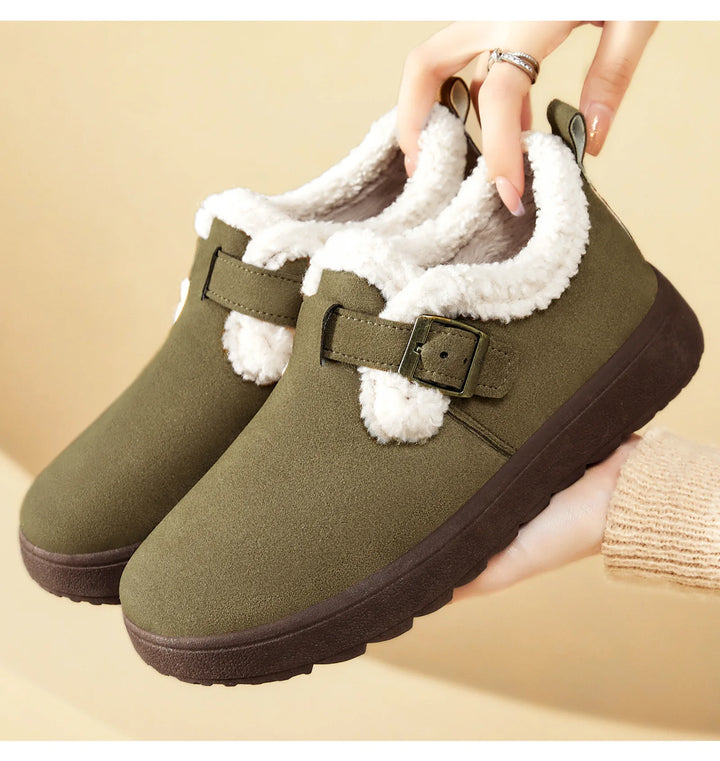 Women’s Winter Ankle Boots with Fur – Warm & Casual 2025