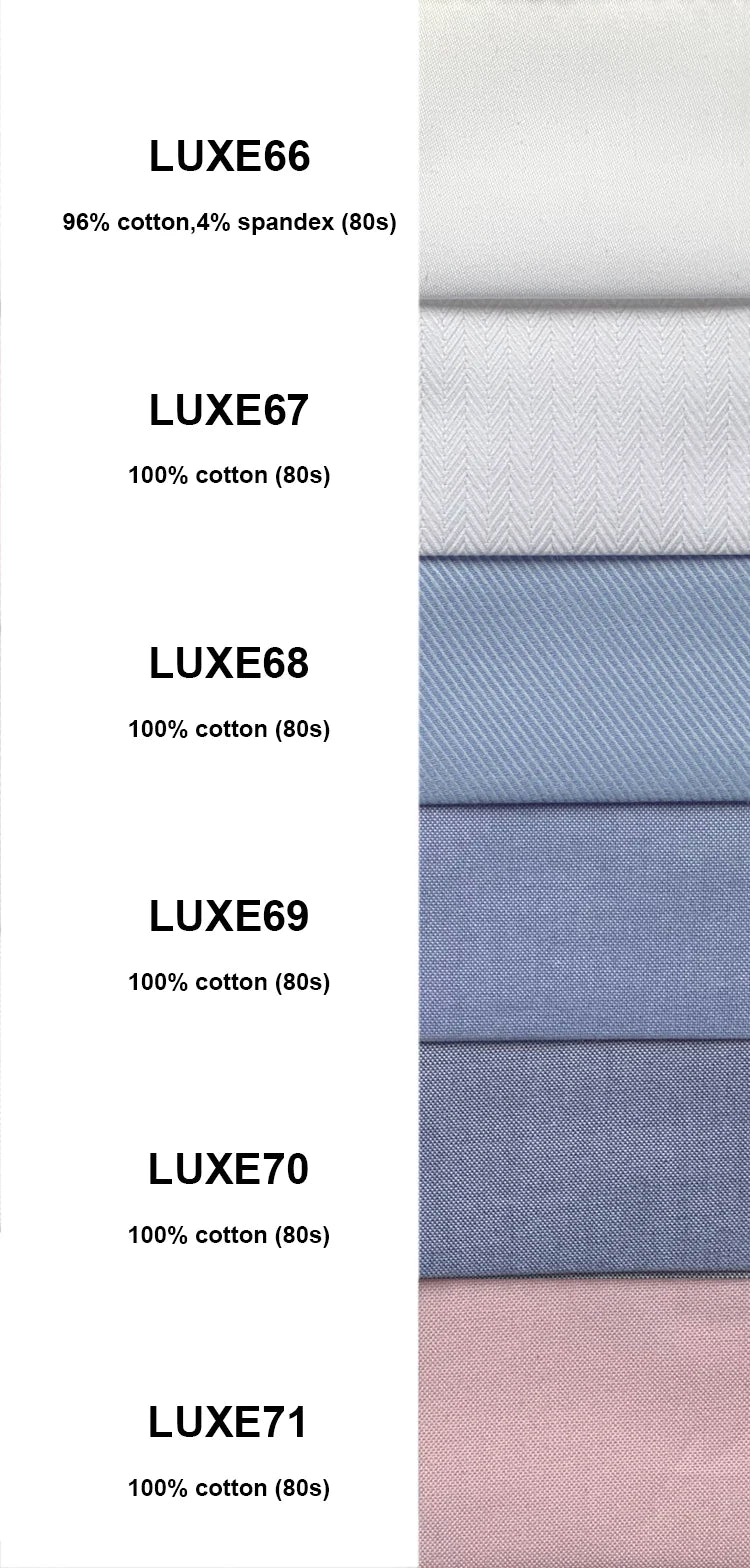 80s Two-Ply Luxury Dress Shirt Custom Shirts Made High Quality 100% Cotton Business Shirts Wrinkle Resistant Tailored Men Shirts