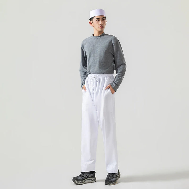 Men's Wide Leg Loose Cotton Abaya Pants Islamic Ramadan Trousers Arab Muslim Clothing Saudi Arabia Mubarak Pakistan Style